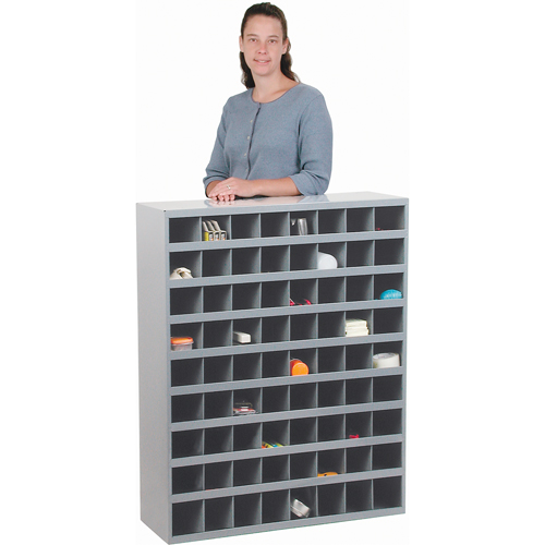 Armoires pour bacs de rangement en acier, 33-3/4" la x 12" p x 42" h, Gris Rock Safety Industrial Ltd