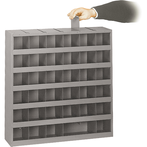 Armoires pour bacs de rangement ajustables, Acier, 36 tiroirs, 23-3/4" x 4-3/4" x 23-3/4", Gris Rock Safety Industrial Ltd