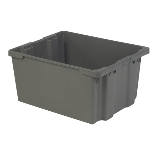 Contenants Stack-N-Nest Polylewton, 15,1" x 30,1" x 24", Gris Rock Safety Industrial Ltd