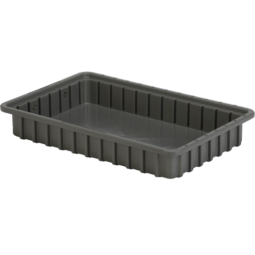 Contenants Divider Box, Poly&eacute;thyl&egrave;ne, 16,5" la x 10,9" p x 2,5" h, Gris Rock Safety Industrial Ltd