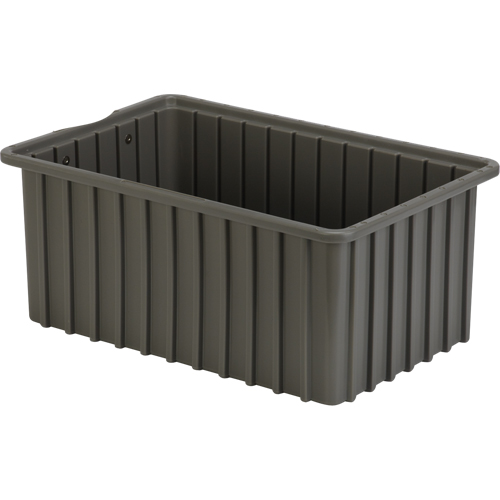 Contenants Divider Box, Poly&eacute;thyl&egrave;ne, 16,5" la x 10,9" p x 7" h, Gris Rock Safety Industrial Ltd
