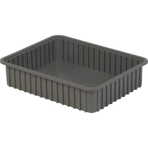 Contenants Divider Box, Poly&eacute;thyl&egrave;ne, 22,4" la x 17,4" p x 5" h, Gris Rock Safety Industrial Ltd