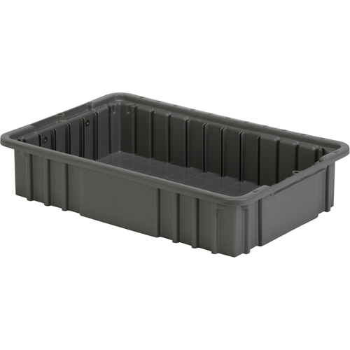 Contenant Divider Box, Poly&eacute;thyl&egrave;ne, 15,5" la x 9,9" p x 3,5" h, Gris Rock Safety Industrial Ltd