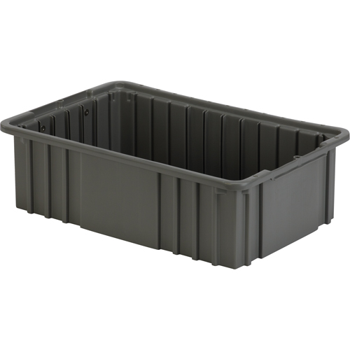 Contenant Divider Box, Poly&eacute;thyl&egrave;ne, 16,5" la x 10,9" p x 5" h, Gris Rock Safety Industrial Ltd