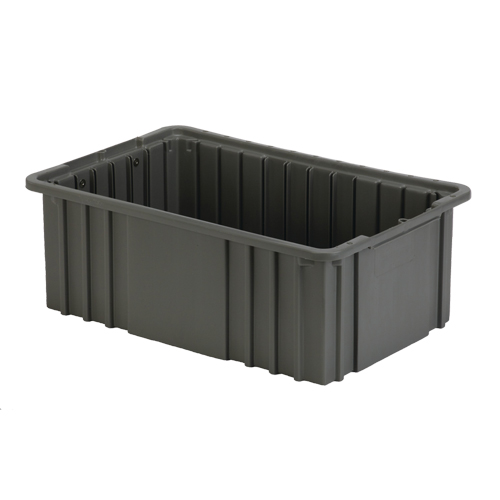 Contenant Divider Box, Poly&eacute;thyl&egrave;ne, 15,5" la x 9,9" p x 6" h, Gris Rock Safety Industrial Ltd