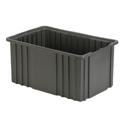 Contenant Divider Box, Poly&eacute;thyl&egrave;ne, 15,5" la x 9,9" p x 8" h, Gris Rock Safety Industrial Ltd