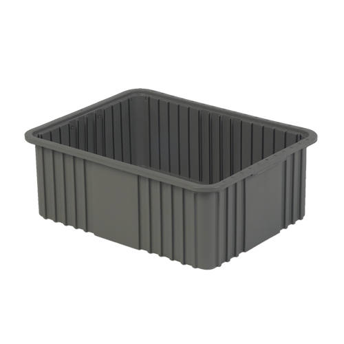 Contenant Divider Box, Poly&eacute;thyl&egrave;ne, 20,9" la x 15,9" p x 8" h, Gris Rock Safety Industrial Ltd