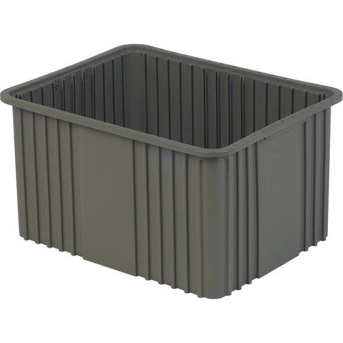 Contenant Divider Box, Poly&eacute;thyl&egrave;ne, 20,9" la x 15,9" p x 12" h, Gris Rock Safety Industrial Ltd