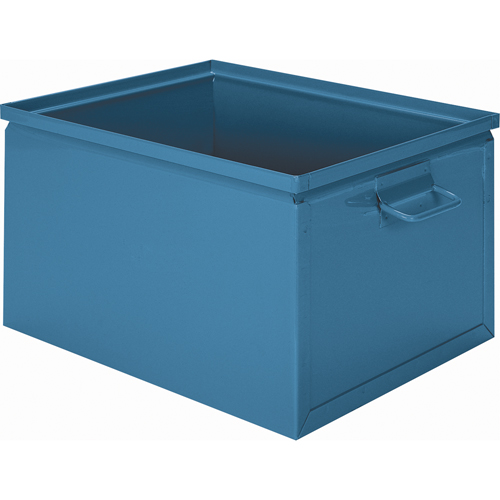Steel Stacking Box, 7.5" W x 13" D x 6" H, Blue Rock Safety Industrial Ltd