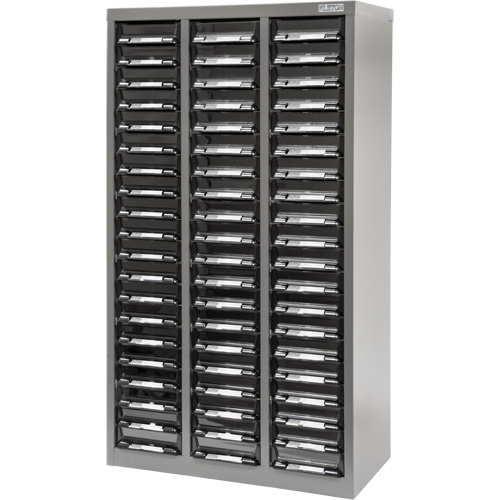 Casiers pour pi&egrave;ces KPC-300, Acier galvanis&eacute;, 60 tiroirs, 21-3/10" x 10-2/5" x 36-9/10", Gris Rock Safety Industrial Ltd