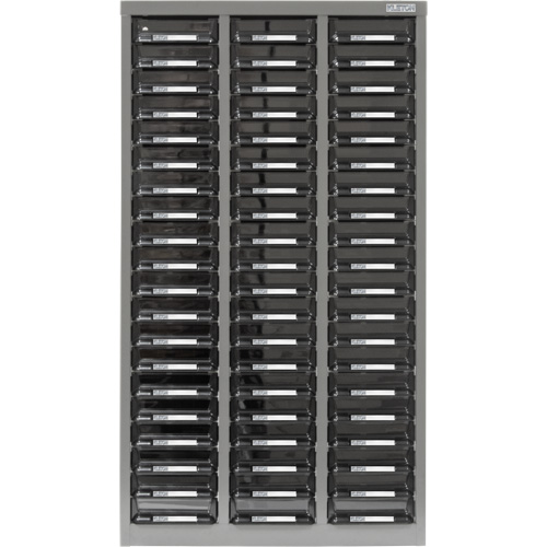Casiers pour pi&egrave;ces KPC-300, Acier galvanis&eacute;, 60 tiroirs, 21-3/10" x 10-2/5" x 36-9/10", Gris Rock Safety Industrial Ltd