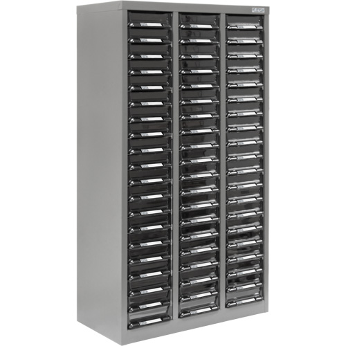 Casiers pour pi&egrave;ces KPC-300, Acier galvanis&eacute;, 60 tiroirs, 21-3/10" x 10-2/5" x 36-9/10", Gris Rock Safety Industrial Ltd