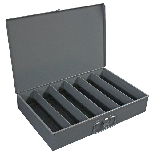 Compartment Steel Scoop Boxes , 18.34" W x 12.16" D x 3.16" H, 6 Vertical Compartments Rock Safety Industrial Ltd