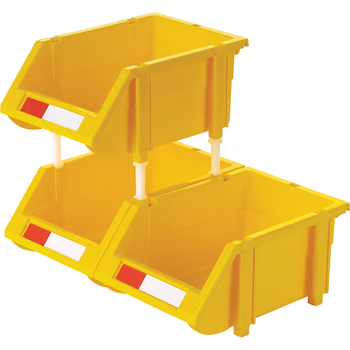 Bac empilable & &agrave; suspendre, 4-13/16" la, 3-3/16" h x 7-1/8" p, Jaune Rock Safety Industrial Ltd