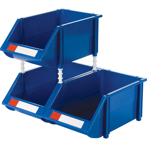 Stack & Hang Bin, 8-3/16" W x 6-3/16" H x 14" D, Blue Rock Safety Industrial Ltd