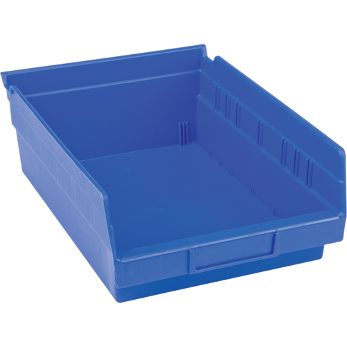 Bacs pour tablette en plastique, 8-3/8" la x 4" H x 11-5/8" p, Bleu, Capacit&eacute; 15 lb Rock Safety Industrial Ltd