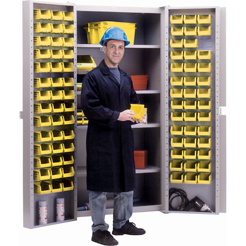 Deep-Door Combination Cabinet, 38" W x 24" D x 72" H, 4 Shelves Rock Safety Industrial Ltd
