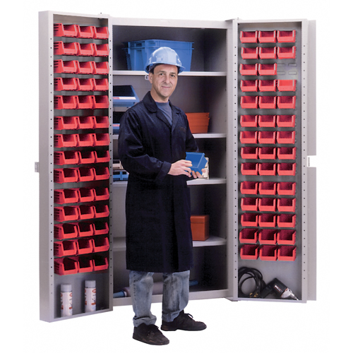 Deep-Door Combination Cabinet, 38" W x 24" D x 72" H, 4 Shelves Rock Safety Industrial Ltd