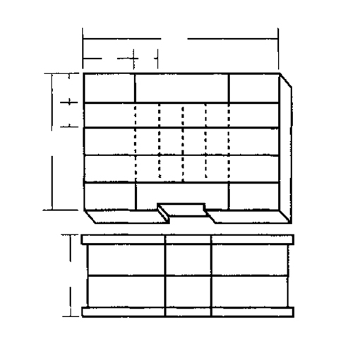 Boîte &agrave; compartiments, Plastique, 48 compartiments, 15-1/2" la x 11-3/4" p, 5" h, Gris Rock Safety Industrial Ltd
