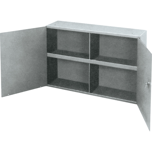 Armoires utilitaires, Acier, 2 Tablettes, 22-1/4" h x 33-3/4" la x 8-1/2" P, Gris Rock Safety Industrial Ltd