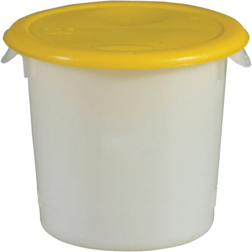 Contenants ronds, 7-4/5" ha x 8-1/2" p, Capacit&eacute; de 3,79 L, Blanc Rock Safety Industrial Ltd
