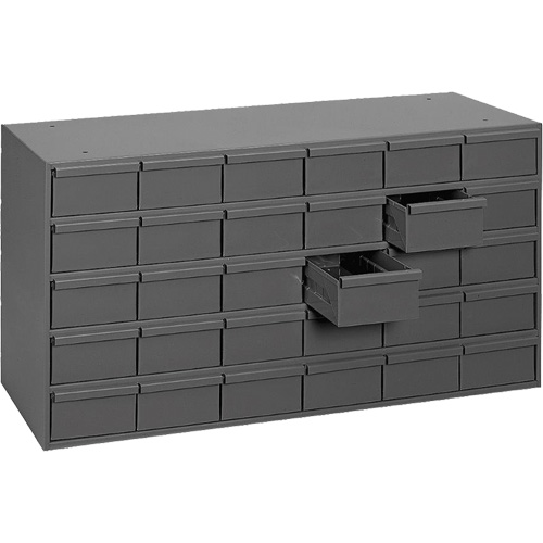 Casiers &agrave; tiroirs industriels, 30 tiroirs, 33-3/4" la x 11-5/8" p x 17-3/4" h, Gris Rock Safety Industrial Ltd