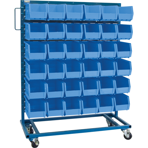 Support mobile pour bacs &agrave; un c&ocirc;t&eacute;, &agrave; un c&ocirc;t&eacute;, 36 bacs, 36" la x 16" p x 46-1/2" h Rock Safety Industrial Ltd
