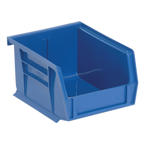 Ultra Stack & Hang Bin, 4-1/8" W x 3" H x 5-3/8" D, Blue Rock Safety Industrial Ltd