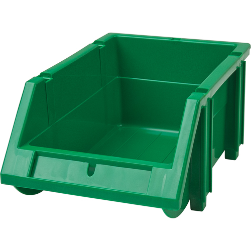 Stack & Hang Bin, 4-13/16" W x 3-3/16" H x 7-1/8" D, Green Rock Safety Industrial Ltd