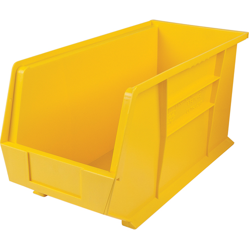 Ultra Stack & Hang Bin, 8-1/4" W x 9" H x 18" D, Yellow Rock Safety Industrial Ltd
