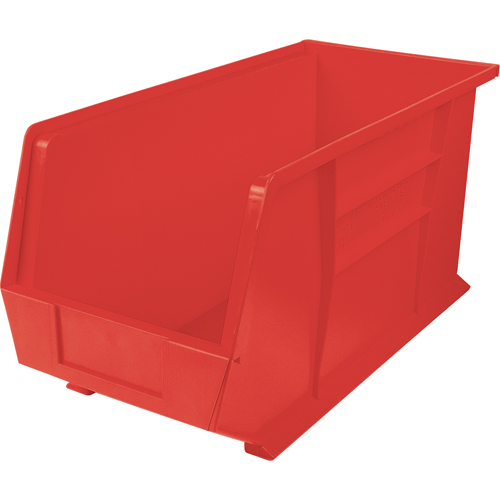 Bacs ultra empilable & suspendable, 8-1/4" la, 9" h x 18" p, Rouge Rock Safety Industrial Ltd