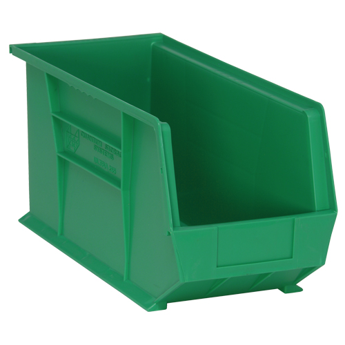 Ultra Stack & Hang Bin, 8-1/4" W x 9" H x 18" D, Green Rock Safety Industrial Ltd
