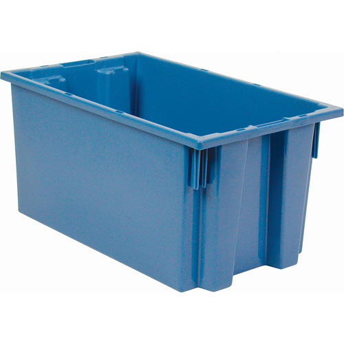 Contenants Stack & Nest, 9" x 18" x 11", Bleu Rock Safety Industrial Ltd