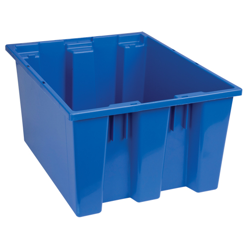 Contenants Stack & Nest, 10" x 19,5" x 15,5", Bleu Rock Safety Industrial Ltd