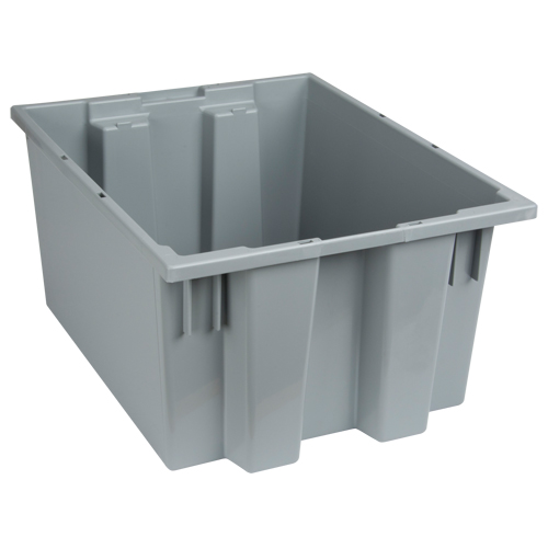 Contenants Stack & Nest, 10" x 19,5" x 15,5", Gris Rock Safety Industrial Ltd
