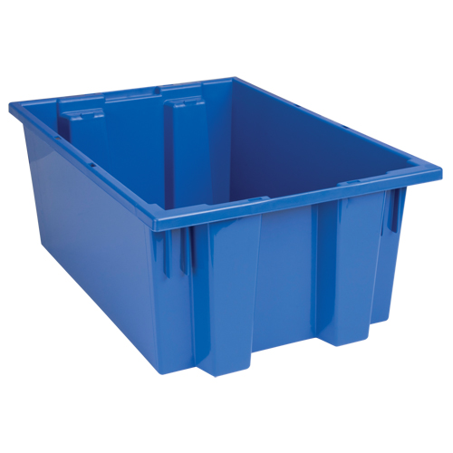 Contenants Stack & Nest, 8" x 19,5" x 13,5", Bleu Rock Safety Industrial Ltd