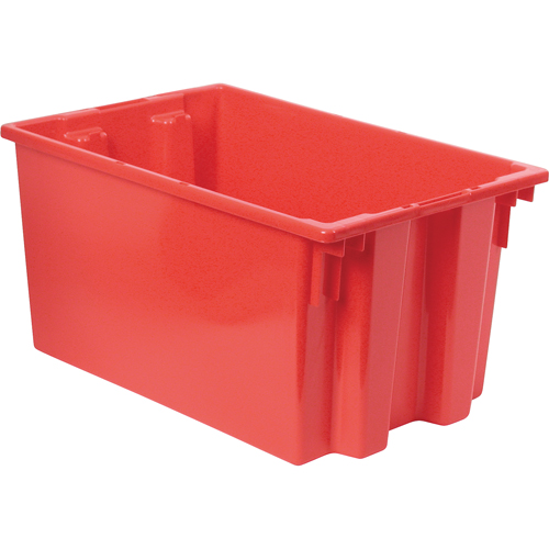 Stack & Nest Totes, 12" x 23.5" x 15.5", Red Rock Safety Industrial Ltd