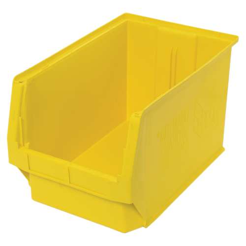 Contenants g&eacute;ants empilables, 12,375" la x 19,75" p x 11,875" h, Jaune Rock Safety Industrial Ltd