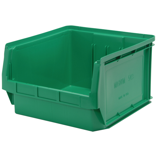 Contenants g&eacute;ants empilables, 18,375" la x 19,75" p x 11,875" h, Vert Rock Safety Industrial Ltd