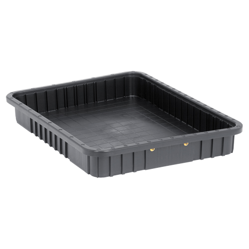 Bacs divisibles conducteurs, Polypropyl&egrave;ne, 17-1/2" la x 22-1/2" p x 3" h, Noir Rock Safety Industrial Ltd