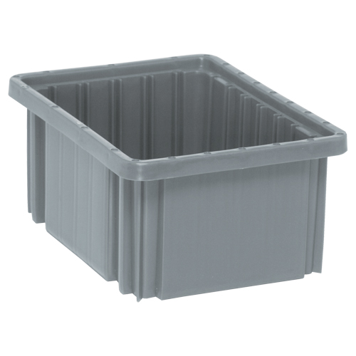 Contenants Divider Box, Plastique, 10,9" la x 8,3" p x 5" h, Gris Rock Safety Industrial Ltd