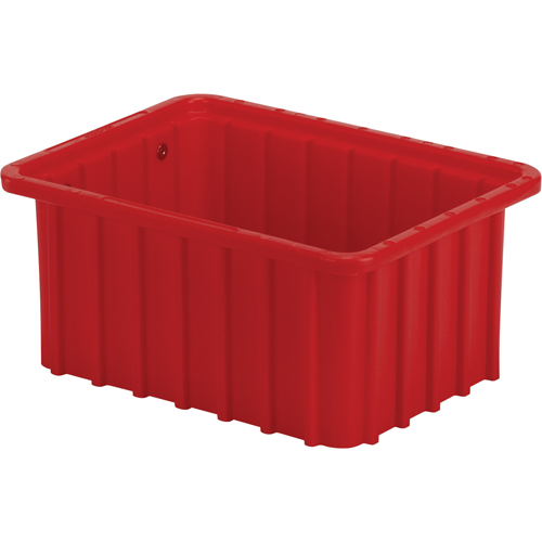 Contenant Divider Box, Poly&eacute;thyl&egrave;ne, 9,8" la x 7,3" p x 5" h, Rouge Rock Safety Industrial Ltd
