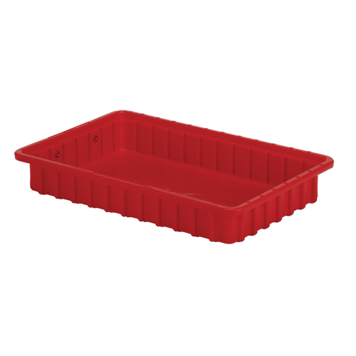 Contenants Divider Box, Poly&eacute;thyl&egrave;ne, 16,5" la x 10,9" p x 2,5" h, Rouge Rock Safety Industrial Ltd