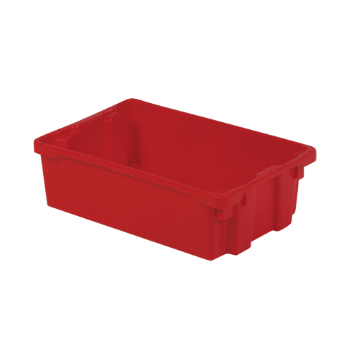Contenants Stack-N-Nest Polylewton, 6,2" x 20,1" x 13", Rouge Rock Safety Industrial Ltd