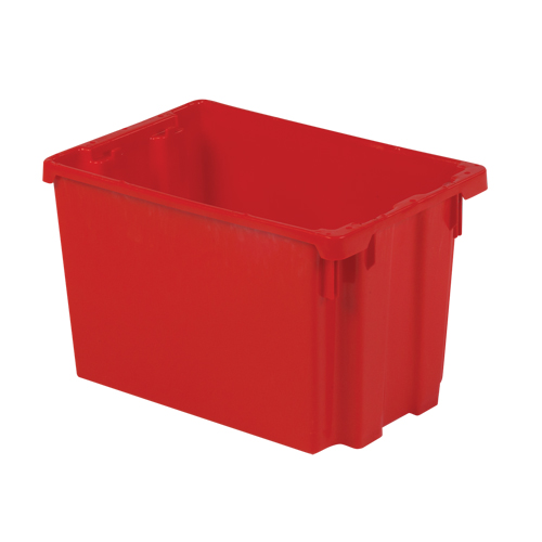 Contenants Stack-N-Nest Polylewton, 12,1" x 19,4" x 12,9", Rouge Rock Safety Industrial Ltd