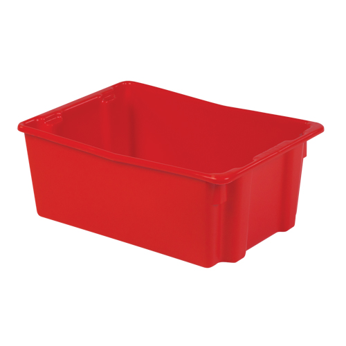 Contenants Stack-N-Nest Polylewton, 10,5" x 26,1" x 18,7", Rouge Rock Safety Industrial Ltd