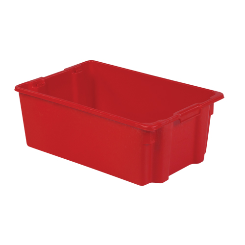 Contenants Stack-N-Nest Polylewton, 10,5" x 28,4" x 18,7", Rouge Rock Safety Industrial Ltd