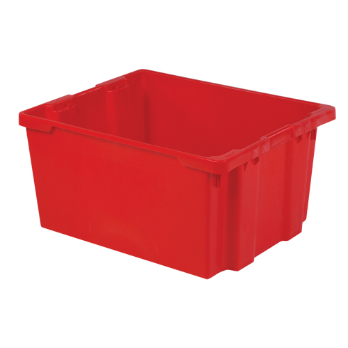 Contenants Stack-N-Nest Polylewton, 15,1" x 30,1" x 24", Rouge Rock Safety Industrial Ltd