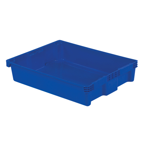 Contenants Stack-N-Nest Polylewton, 6,1" x 29,6" x 22,4", Bleu Rock Safety Industrial Ltd