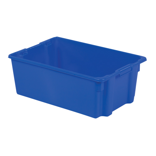 Contenants Stack-N-Nest Polylewton, 10,5" x 28,4" x 18,7", Bleu Rock Safety Industrial Ltd